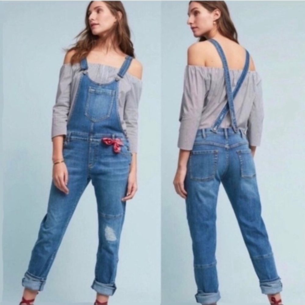 Anthropologie Pilcro And The Letterpress Overalls Size 26